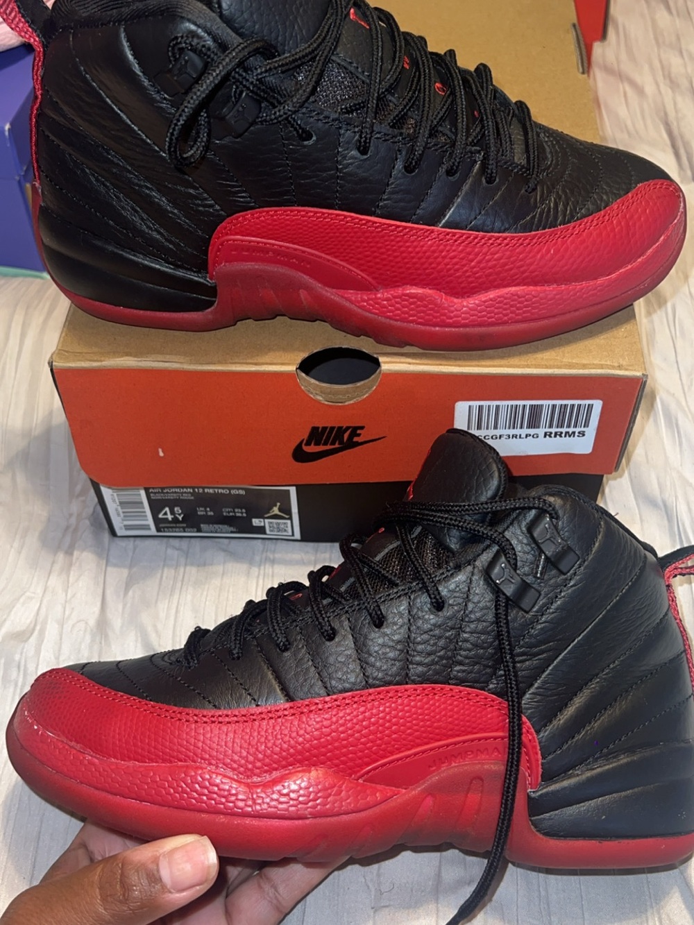 Nike Black/Red Men's Athletic High-Top Sneakers